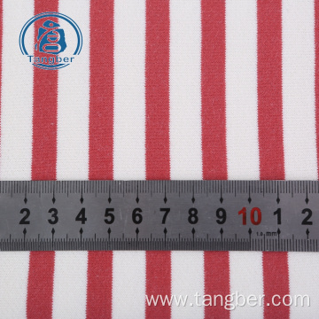 Knit 100% cotton stripe french terry fabric